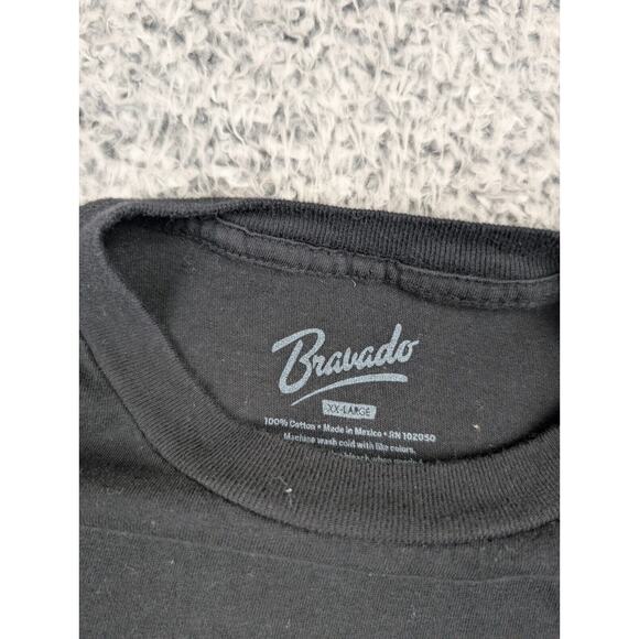 Led Zeppelin Shirt Men 2XL XXL Black Short Sleeve Band Graphic Tee Crew Neck - Picture 2 of 6